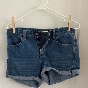 Cutoff Blue Denim Women's Shorts
